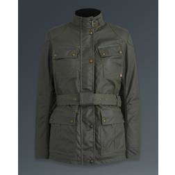 Belstaff Trialmaster Motorcycle Jacket Women's Waxed Cotton Forest Green Forest Green