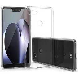 Saii Premium Greppvänligt Google Pixel 3 XL TPU-skal Genomskinlig