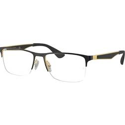 Ray-Ban RX6335 2890 Polished Black on Gold