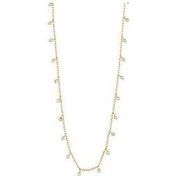 Pilgrim Maja Necklace - Gold/Transparent