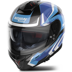 Nolan N80-8 Rumble N-Com Full Face Helmet - Metal Black/Blue