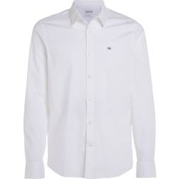 Calvin Klein Camicia Poplin Slim Fit Shirt - Men - White