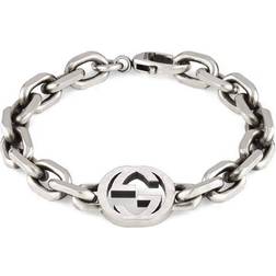 Gucci Interlocking Silver Bracelet