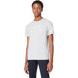 Armani Exchange Slim Crew Neck Logo T Shirt Grey