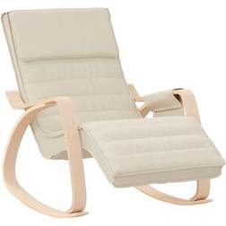 vidaXL 351073 Cream Chaise à Bascule 88cm