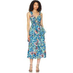 Cleobella Imara Midi Dress in Blue. L, S, XL, XS