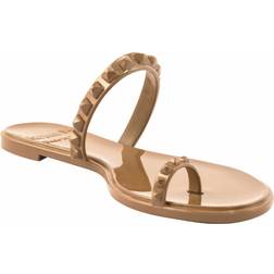 Maria Flat Jelly Sandals - Nude