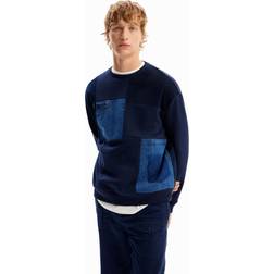 Desigual 5000 Navy Sweat_NICO, blå XXL, blå