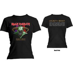 ROCK OFF Metal T-Shirt Frauen Iron Maiden Legacy the Beast European Tour 2018 IMTEE72LB Schwarz