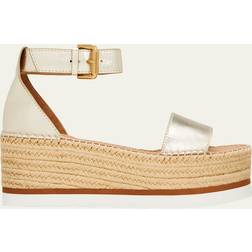 See by Chloé Espadrilles Compensées En Cuir - Gold