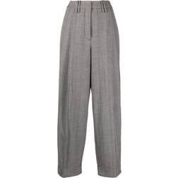 Ganni Gray Relaxed-Fit Trousers 523 Frost Gray DK