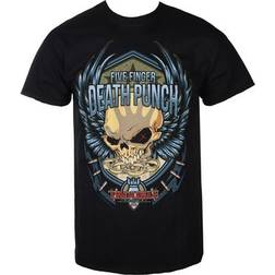 ROCK OFF Metal T-Shirt Männer Five Finger Death Punch Trouble FFDPTS24MB Schwarz