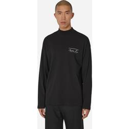 Martine Rose Funnel Neck Longsleeve T-Shirt Black