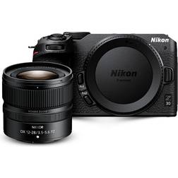 Nikon Z 30 Mirrorless Camera 4K DX Body 12-28mm Lens Kit Accessories Bundle