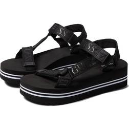 Guess GUESS Women's AVIN Wedge Sandal, Black
