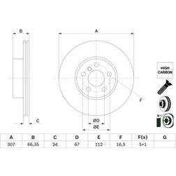 Bosch Bremsscheibe 0 986 479 H33