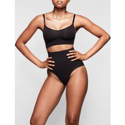 SKIMS Mid Waist Brief Black Seamless Sculpt