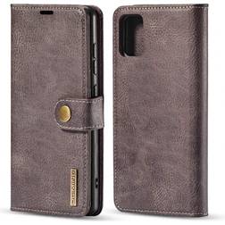 MTK DG.MING Samsung Galaxy A71 Split Läder Plånboksfodral Grå