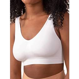 Shapermint Truekind Everyday Throw On Wireless Bralette - White