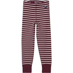 Polarn O. Pyret Kid's Striped Pants - Plum