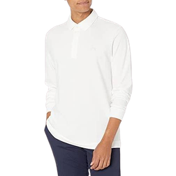 Lacoste mens Long Sleeve Paris Polo Shirt, White