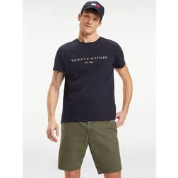 Tommy Hilfiger Men's Embroidered Logo T-Shirt Blue Sky Captain