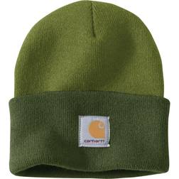 Carhartt Women's Knit Cuffed Two-Tone Beanie - Light Moss