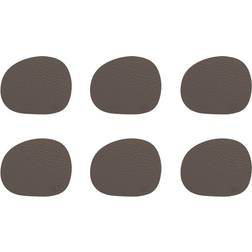aida Raw Leather Clay Coaster 6pcs