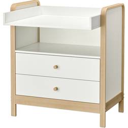 IKEA ÄLSKVÄRD Skötbord/byrå björk/vit