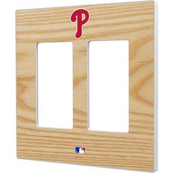 Keyscaper Philadelphia Phillies Baseball Bat Design Double Rocker Light Switch Plate