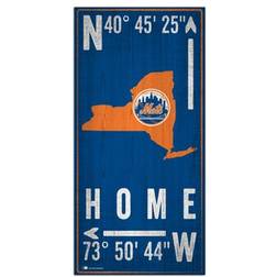 Fan Creations New York Mets Team Coordinate Sign 6x 12inches