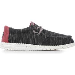 Hey Dude Herren Wally Jersey Moccasin, Charcoal