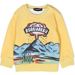 DSquared2 Baby's Logo-Print Cotton Sweatshirt - Lemon Yellow