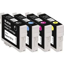 Basetech Kompatibel Kombi-pack - Svart/Cyan/Magenta/Gul
