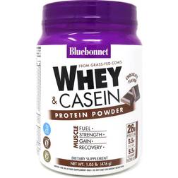 Bluebonnet Nutrition Whey & Casein Protein Powder Chocolate 476g