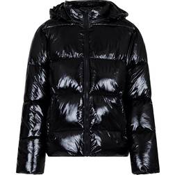 Neo Noir Fox Shine Puffer Jakect - Black