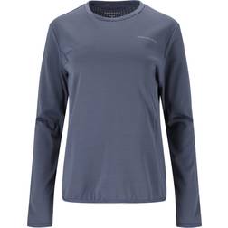 Endurance Women's Leah Waffle Long Sleeve Running T-shirt - Serenity Blue