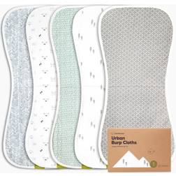 Keababies Softe Muslin Baby Burp Cloth 5-pack Nordic