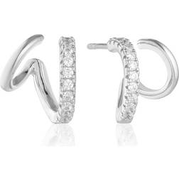 Sif Jakobs Ellera Due Piccolo Hoop Earrings - Silver