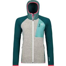 Ortovox Damen Fleece GP Classic Knit Hoodie Jacke blau