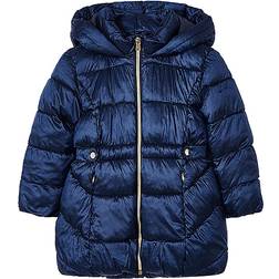 Mayoral Girl's Hooded Puffer Coat - Navy Blue