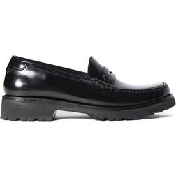 Saint Laurent Le Loafer Leather Penny Loafers - Black