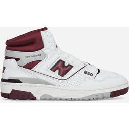 New Balance 650 Para Hombre En Color Blanco - White Burgundy Raincloud