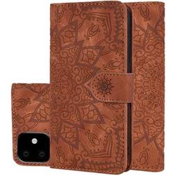 MTP Products Mandala Series iPhone 11 Pung Taske med Stativ Brun