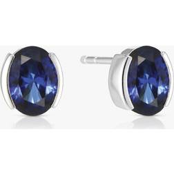 Sif Jakobs Blue Zirconia Ellisse Carezza Earrings SJ-E2350-BLCZ