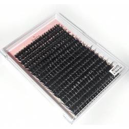 Shein 80D Faux Mink Eyelashes 320 Cluster 0.07mm D Curled 9-16mm Mixed Natural Eyelash Extension 3D Russian Strip Personal Eyelash Makeup Tool