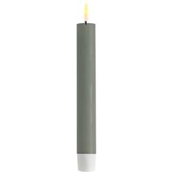 Deluxe Homeart Stick Sage Green LED-lys 15cm 2stk