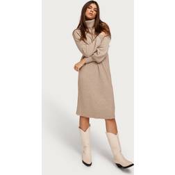 Only Onlsasha Langes Kleid - Beige
