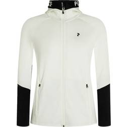 Peak Performance W Rider Mid Zip Hood - White