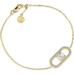 Sif Jakobs Ellisse Carezza armbånd SJ-B2360-CZ-YG